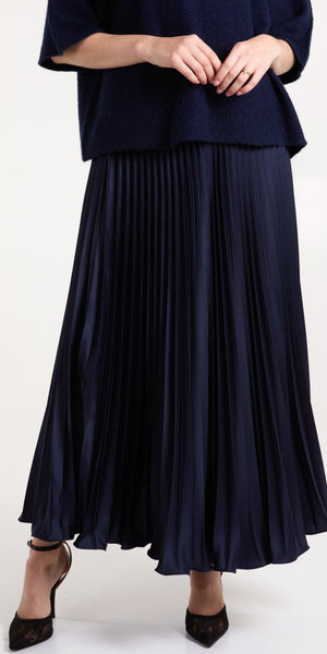 Satin Pleat Skirt