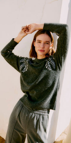 B Young MAGGE Embroidered Jumper
