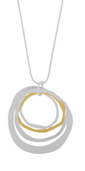 ELYSIAN Adjustable 2 Tone Necklace in Silver