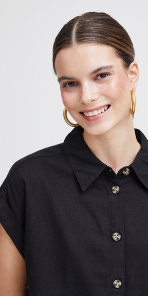b young FALAKKA Shirt Dress in Black