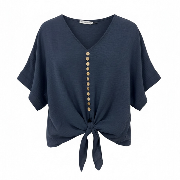 Button Up Tie Top (various colours)