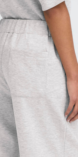 ICHI COZY Pants in Light Grey Melange