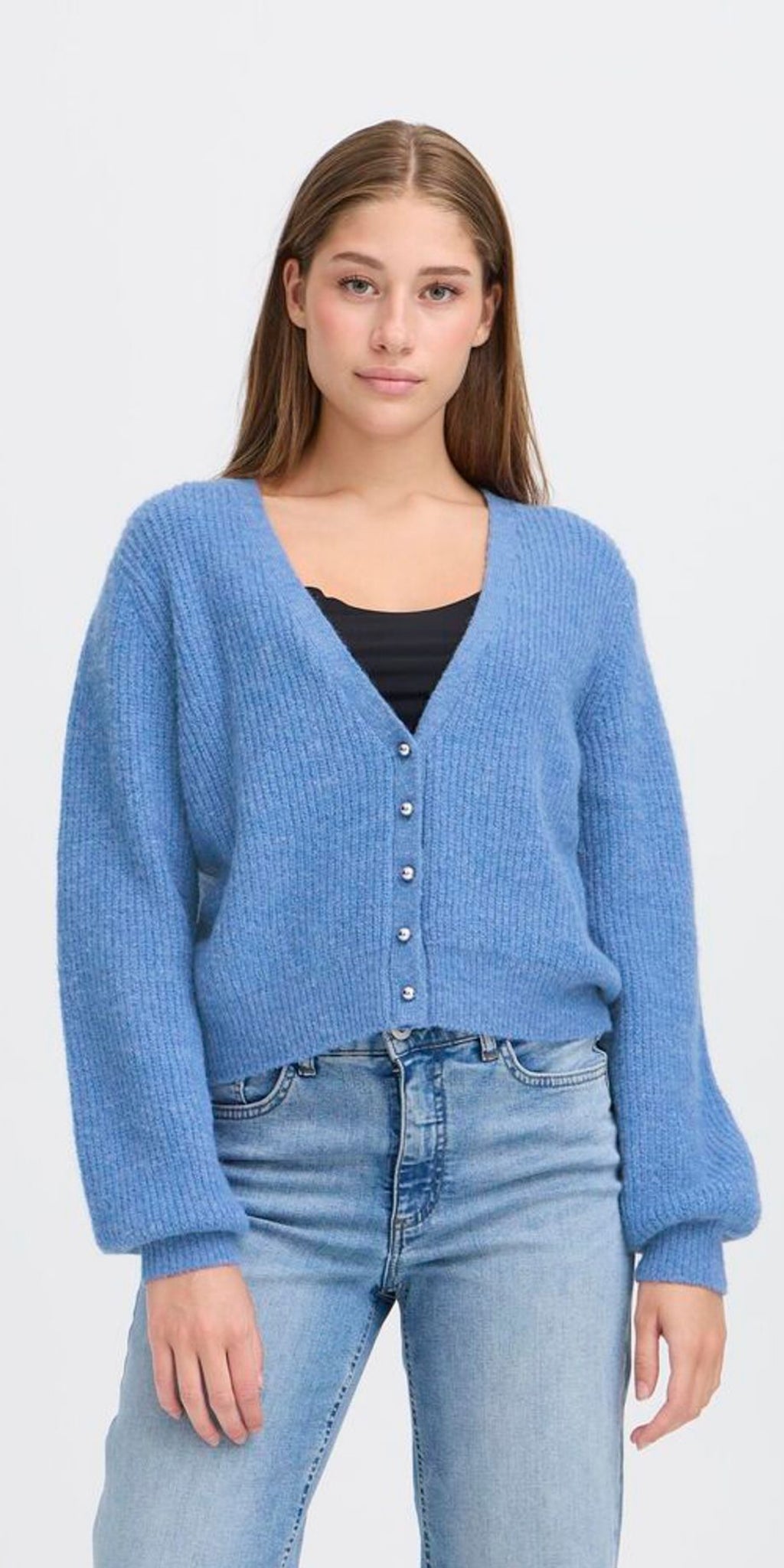 ICHI MARIN Cardigan in Blue Yonder