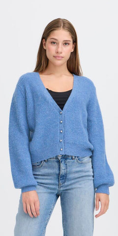 ICHI MARIN Cardigan in Blue Yonder