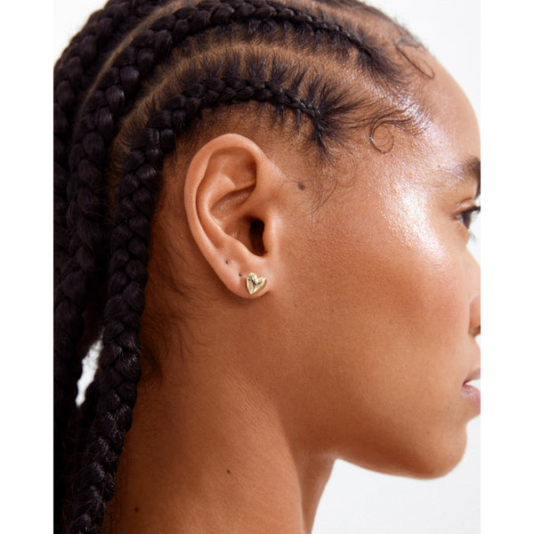 Pilgrim SOPHIA Heart Earrings in Gold - TheSecretCloset.Boutique