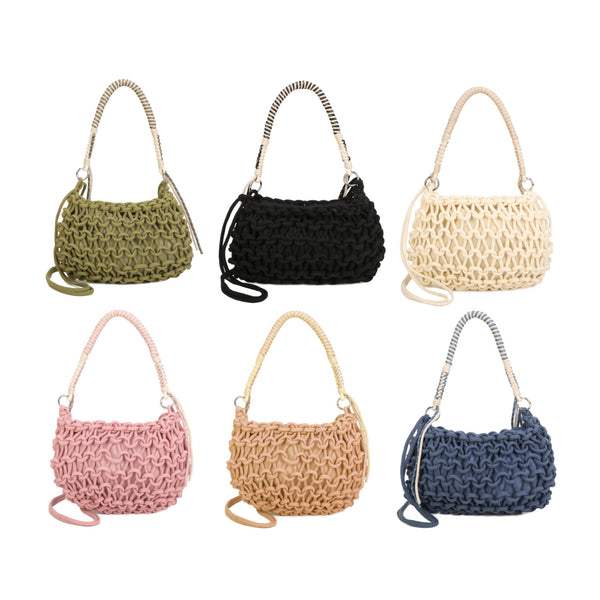 Handwoven Rope Shoulder Bag (various colours)