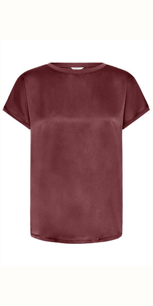 b young SELITA O Neck T Shirt in Port Royale