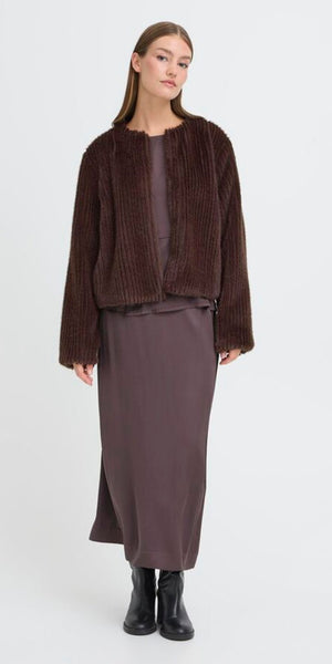 ICHI CIKORA Jacket in Shale
