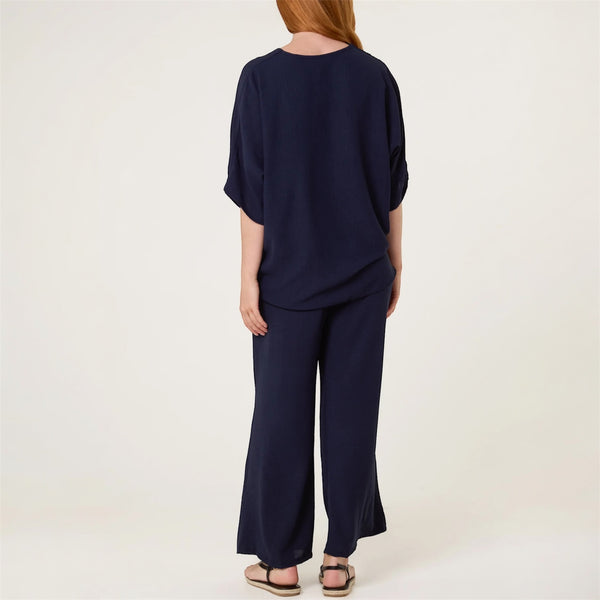 Button Up Tie Front Top & Trousers Set (various colours) - TheSecretCloset.Boutique