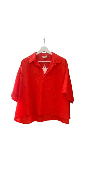 Broderie Boxy Top
