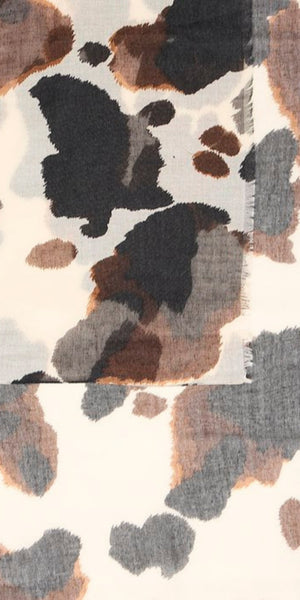 b young WALLAM Scarf in Cow Hide