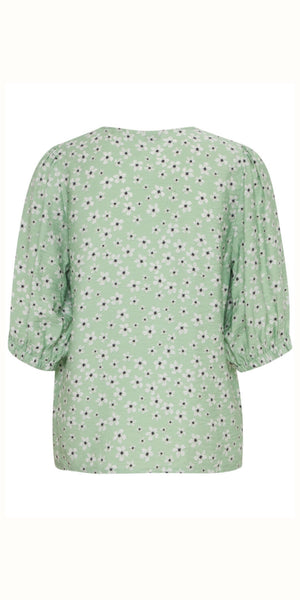 b young IBANO Blouse in Fair Green Flower