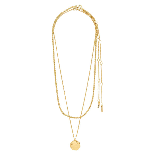 Pilgrim DECLAN Necklace 2-in-1 Set in Gold - TheSecretCloset.Boutique