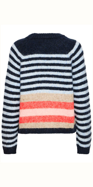 PULZ ABENA Striped Pullover