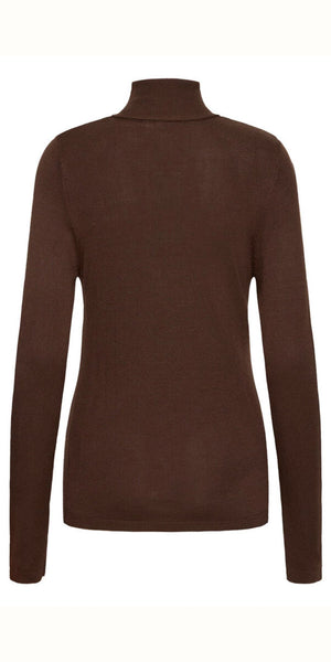 ICHI MAFA Roll Neck in Coffee Bean