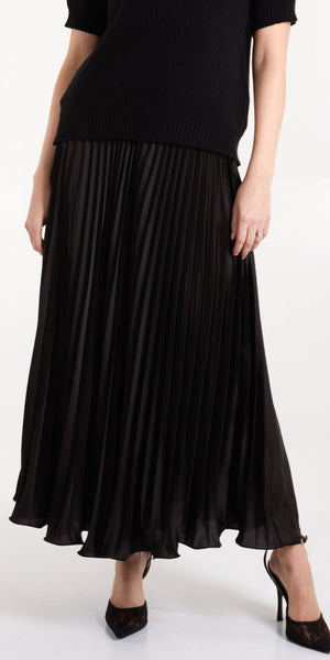 Satin Pleat Skirt