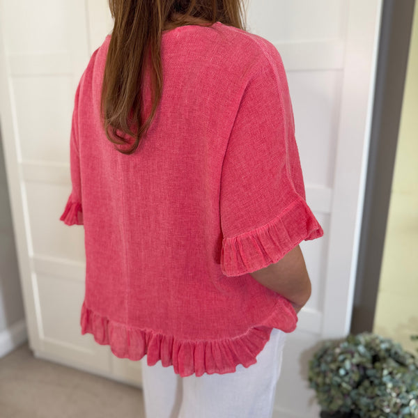 Cotton Frill Top (various colours)