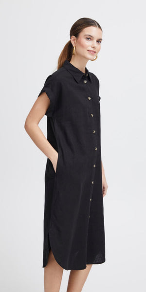 b young FALAKKA Shirt Dress in Black