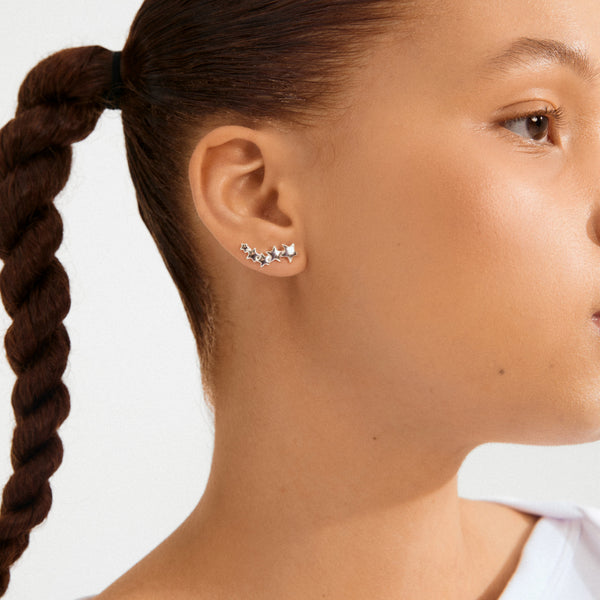 Pilgrim AVA Star Earrings in Silver - TheSecretCloset.Boutique