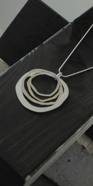 ELYSIAN Adjustable 2 Tone Necklace in Silver