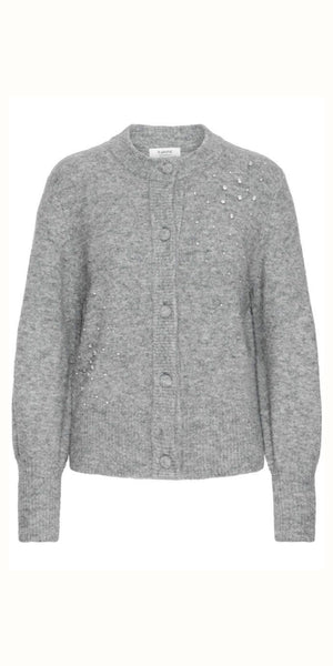 b young OMEA Rhinestone Cardigan