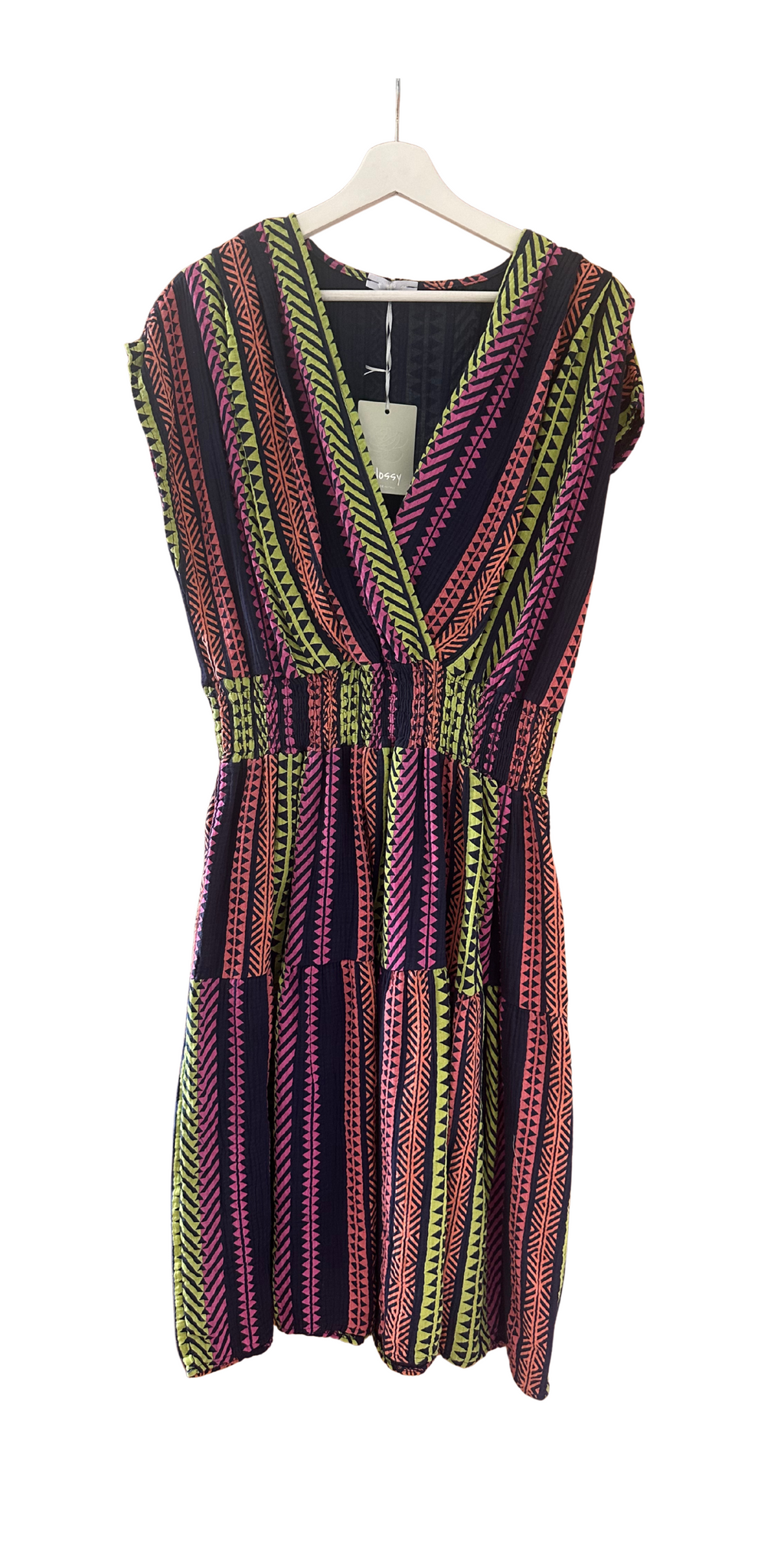 Aztec Print Short Dress