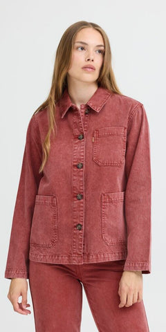 PULZ GIANNI Casual Jacket in Spiced Apple