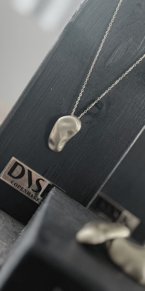 DANSK COURAGE Waterproof Adjustable Brushed Organic Necklace in Gold