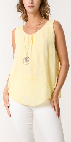 Double Layer Cotton Vest Top