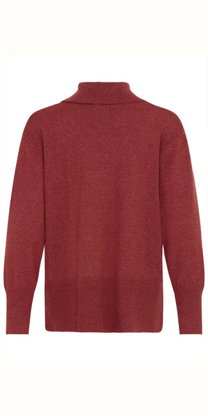 PULZ STEFFI Roll Neck in Spiced Apple