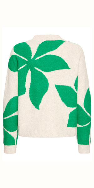 b young OMEA Flower Jumper in Leprechaun Green
