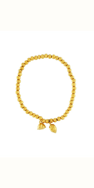 COURAGE Fall Stretch Bracelet in Gold