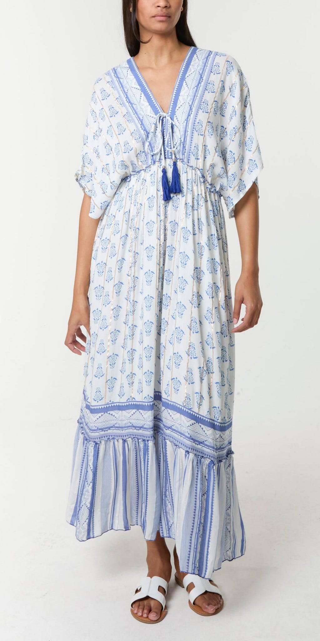 Blue Boho Dress