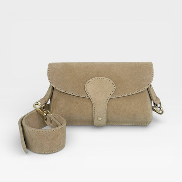 Italian Suede Crossbody Bag (various colours) - TheSecretCloset.Boutique