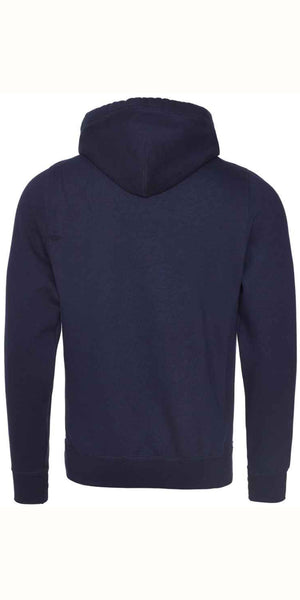 Cosy Cross Neck Hoodie in Navy