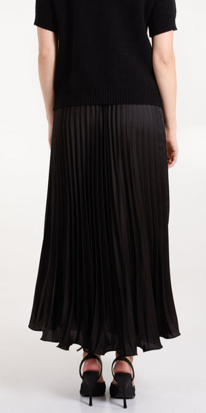 Satin Pleat Skirt