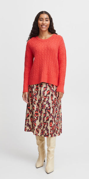 b young IBANO Skirt in Cayenne Mix
