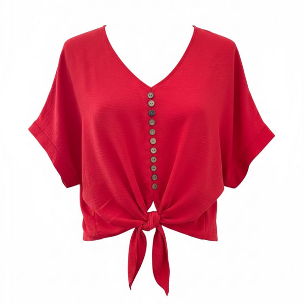 Button Up Tie Top (various colours)