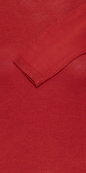 ICHI MAFA Roll Neck in Red Dahlia