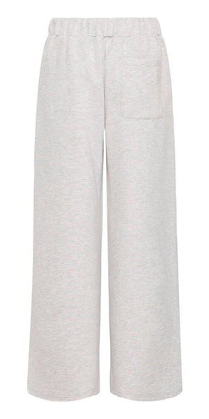 ICHI COZY Pants in Light Grey Melange