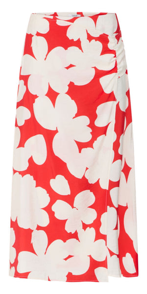b young IBINE Skirt in Flame Flower Mix