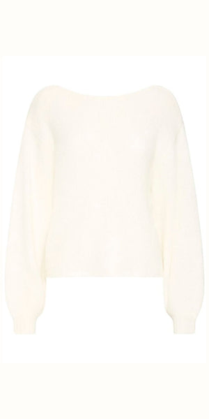 ICHI DABRIA Cardigan in Cloud Dancer