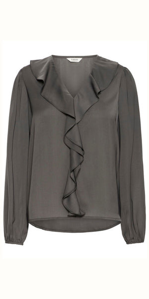 b young IGOMI Blouse in Asphalt