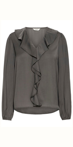 b young IGOMI Blouse in Asphalt
