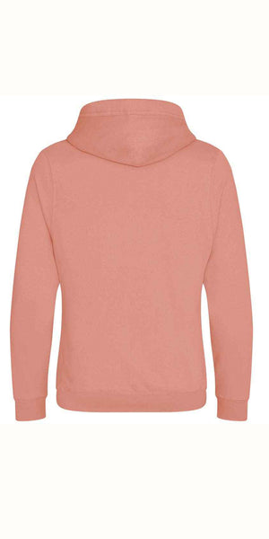 Cosy Cross Neck Hoodie in Dusty Pink
