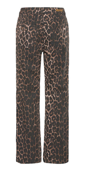 b young KENNA High Waist Jeans in Denim Leopard