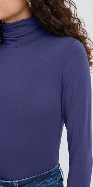 ICHI PHILUCA Long Sleeve Top in Patriot Blue