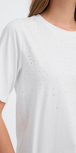 PULZ KADEN T Shirt in Bright White