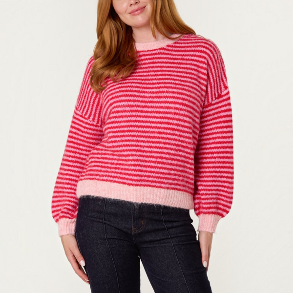Colour Clash Stripe Knit