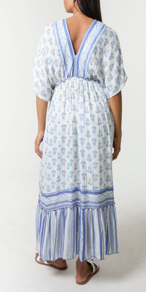Blue Boho Dress